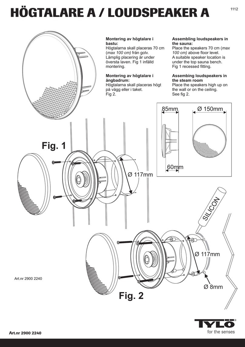 Tylo 2900 2240 quick start guide