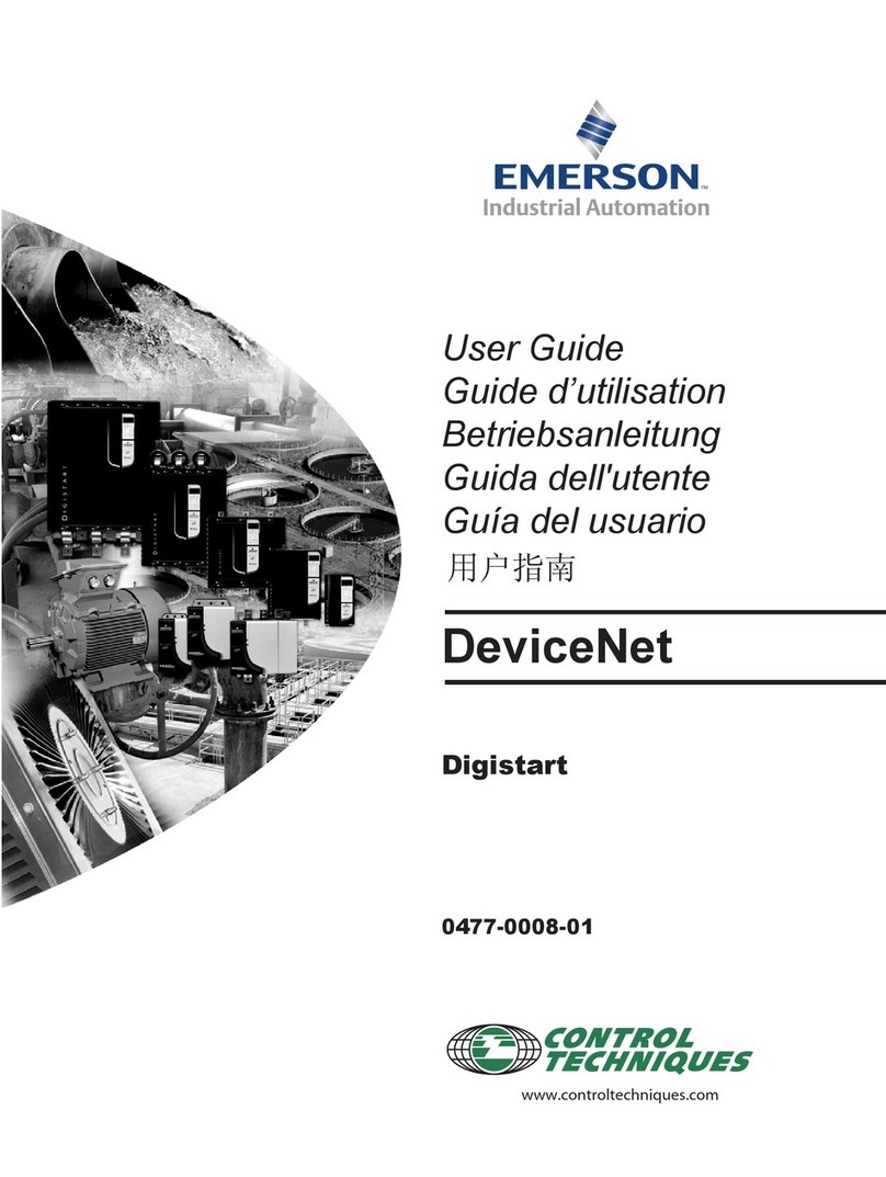 Control Techniques EMERSON DeviceNet user guide