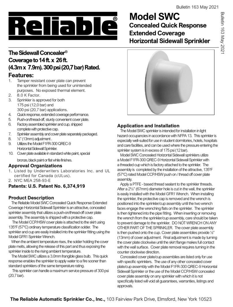 Reliable Sidewall Concealer SWC User manual