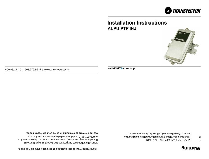Infinite Transtector ALPU PTP INJ installation instructions