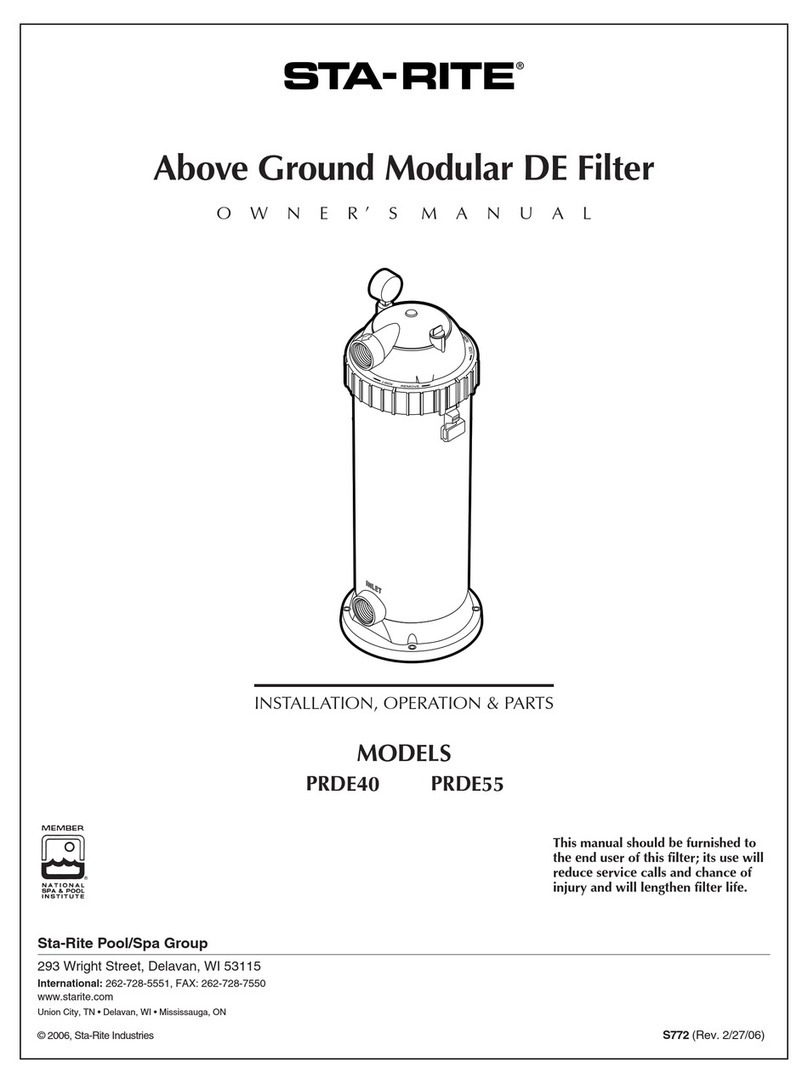 STA-RITE PRDE40 owner's manual