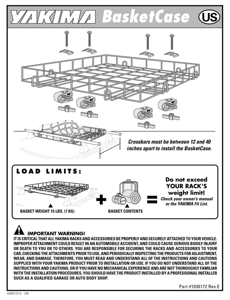 Yakima BasketCase User manual