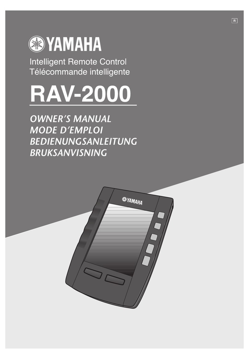 Yamaha RAV-2000 User manual Yamaha RAV-2000 User manual