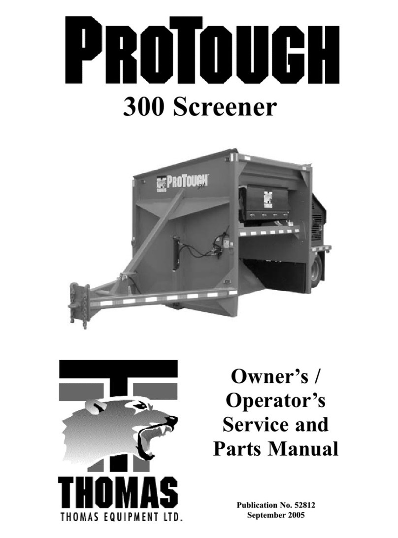 Thomas ProTough 300 Screener Owner's/operator's manual Thomas ProTough 300 Screener Owner's/operator's manual