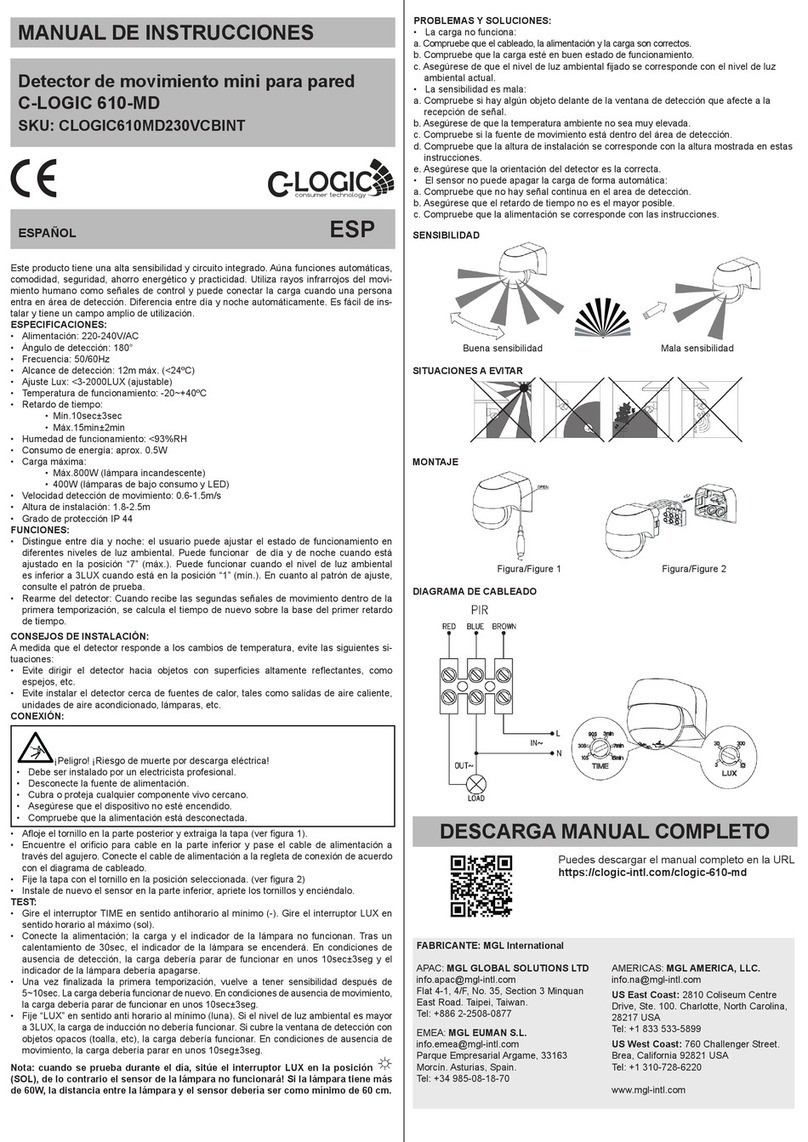 C-LOGIC 610-MD instruction manual
