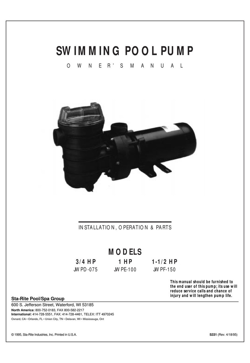 STA-RITE JWPD-075 User manual