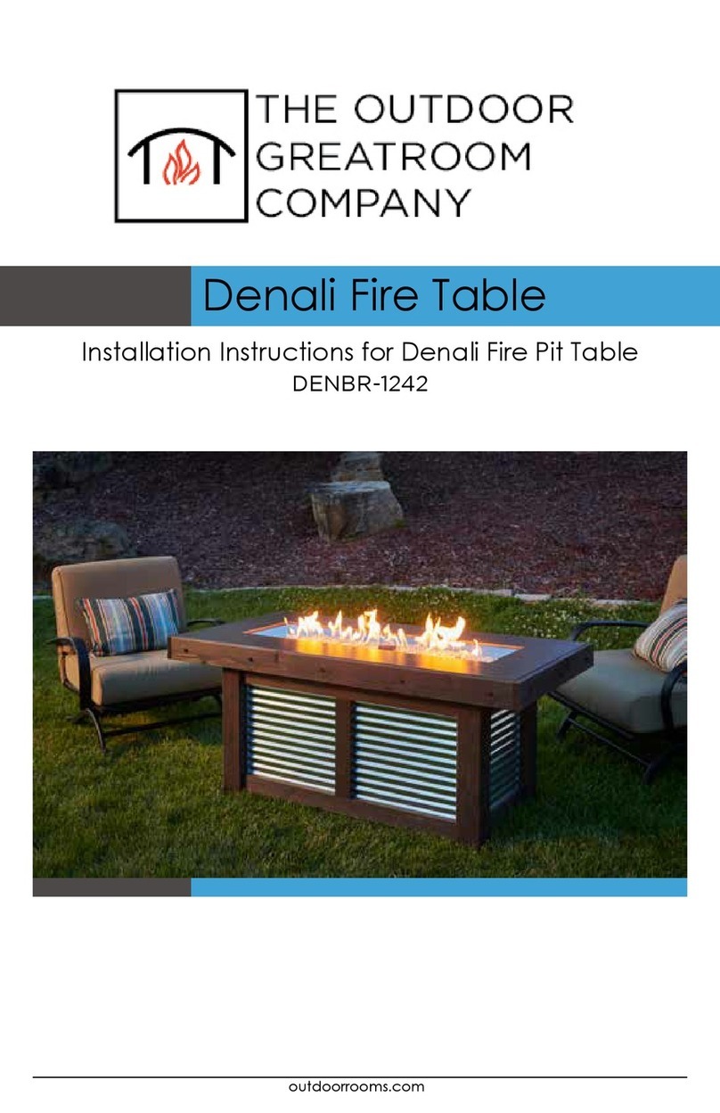 Outdoor GreatRoom Company Denali DENBR-1242 installation instructions