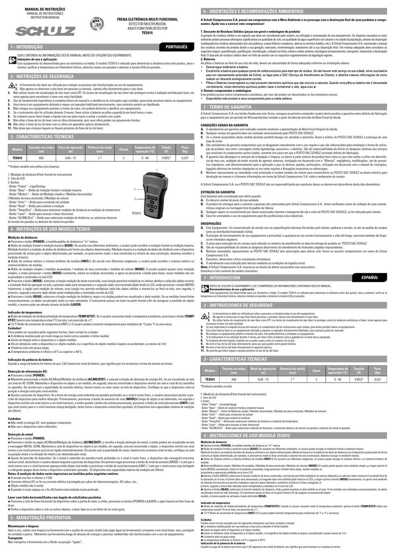 Schulz TES015 instruction manual