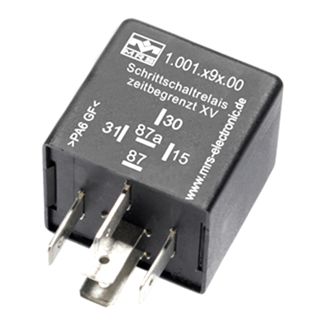 MRS Toggle Relay M3 12 V operating instructions