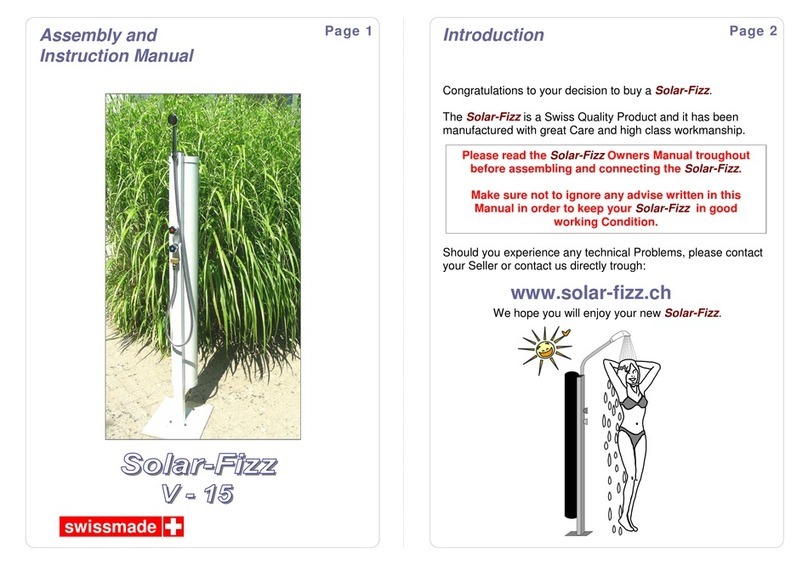 Swiss Made Solar-Fizz V-15 Assembly and instruction manual