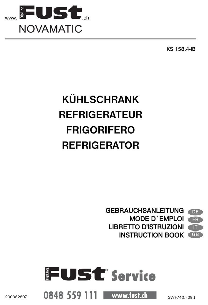 Fust NOVAMATIC KS 158.4-IB User manual