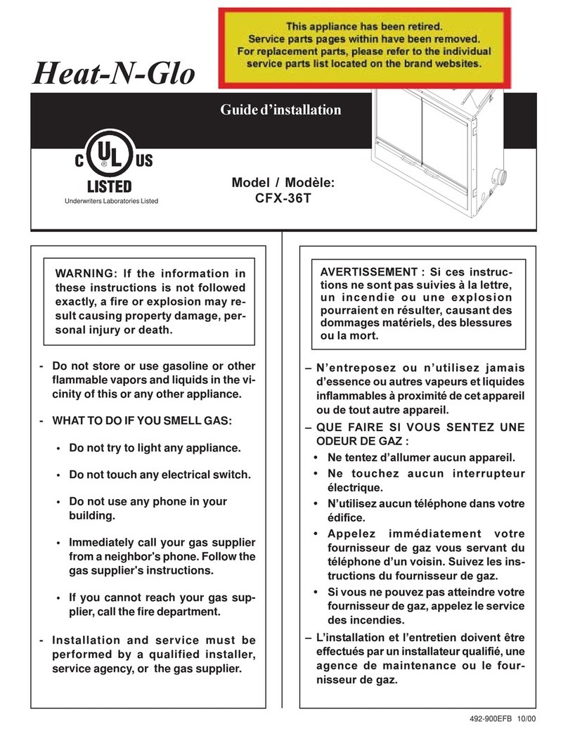 Heat-N-Glo CFX-36T User manual