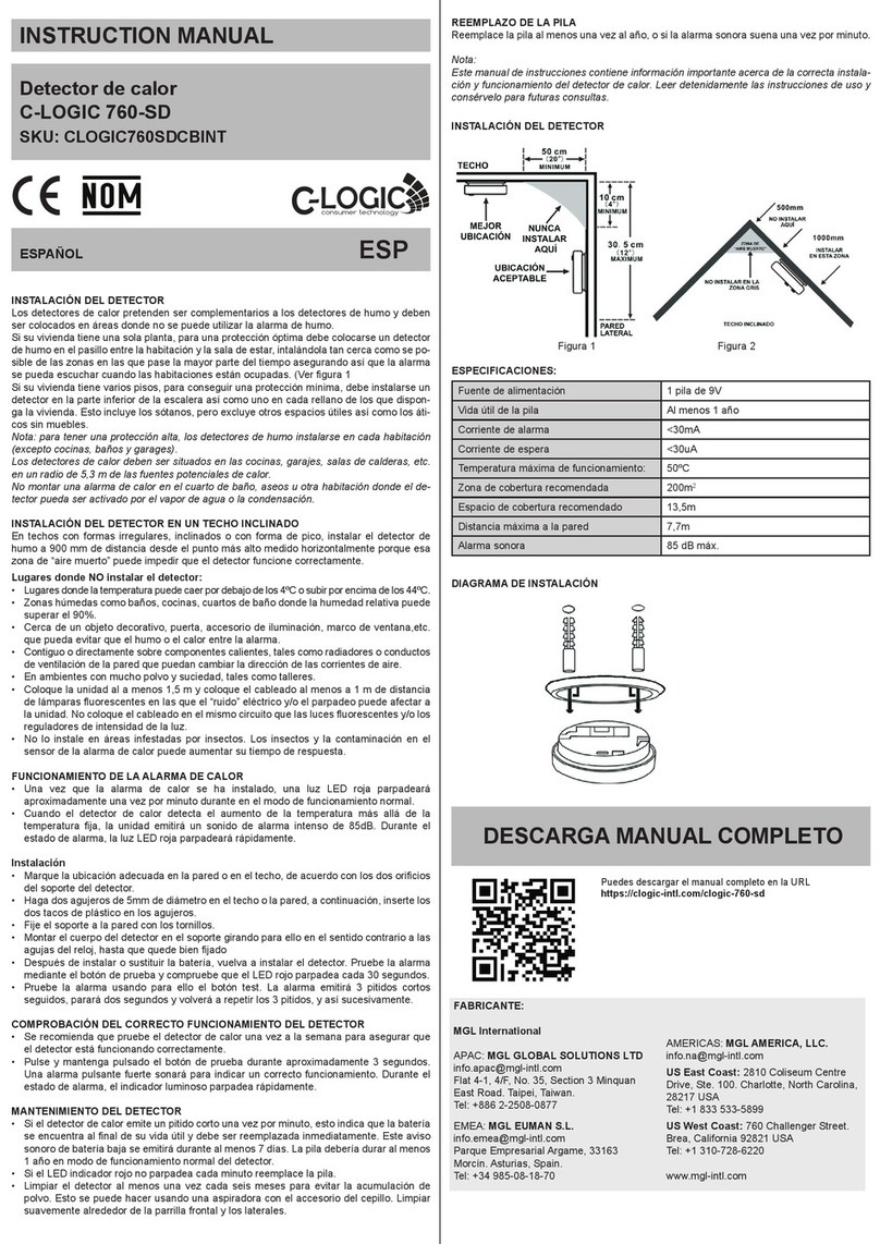 C-LOGIC 760-SD User manual