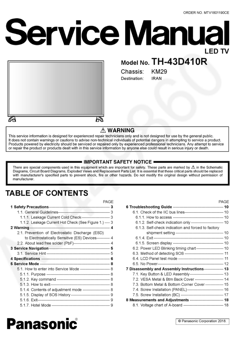 Panasonic TH-43D410R User manual