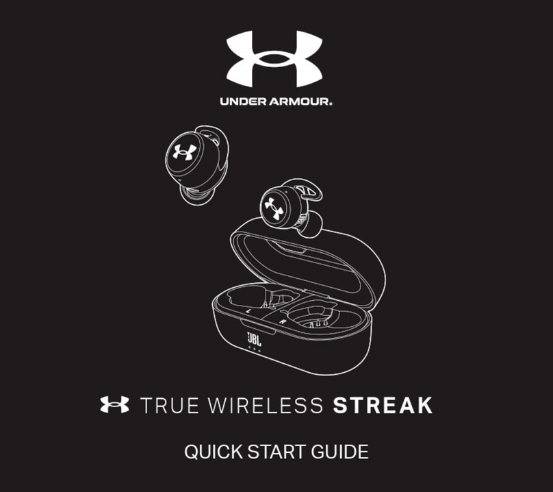 UNDER ARMOR UA STREAK quick start guide
