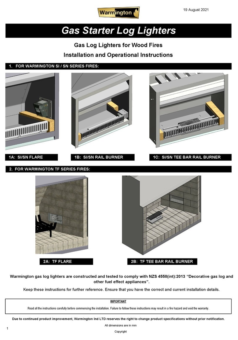 Warmington SI Flare Installation and operational instructions
