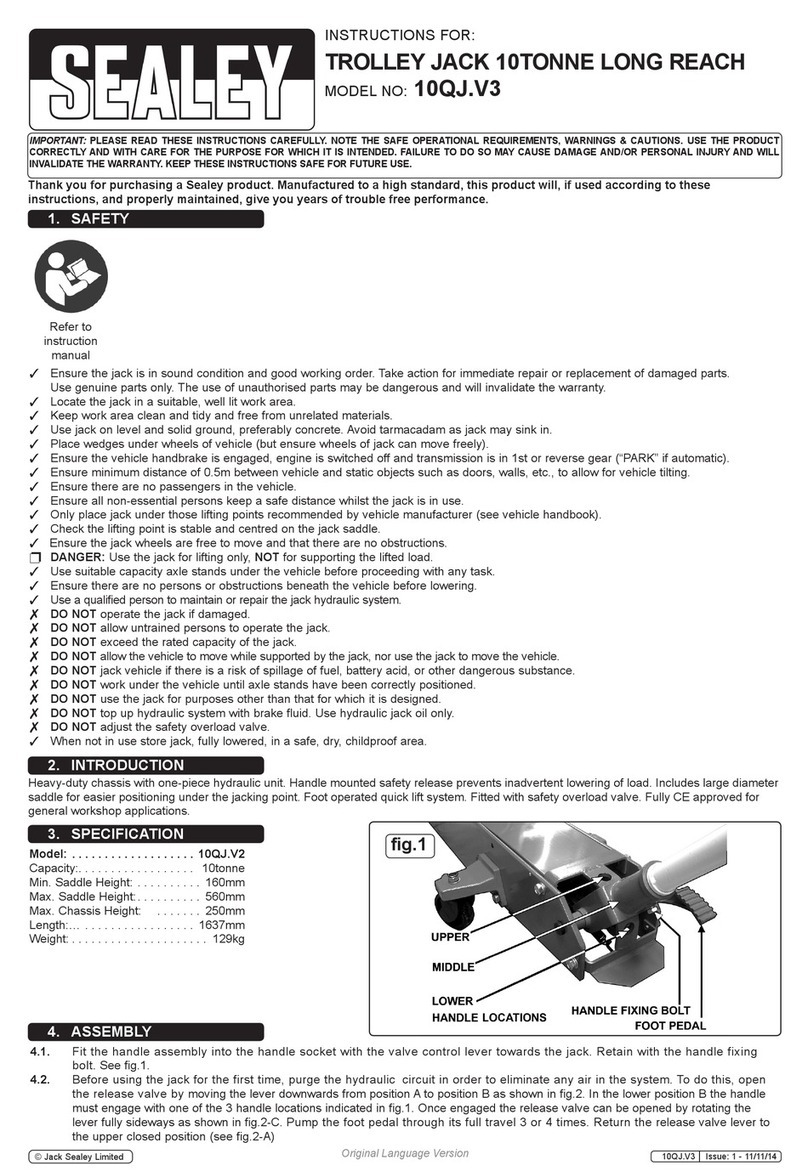 Sealey 10QJ User manual Sealey 10QJ User manual