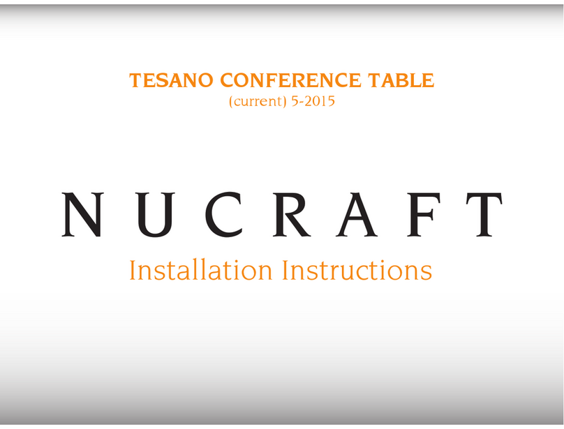 Nucraft Tesano Monitor Table User manual Nucraft Tesano Monitor Table User manual
