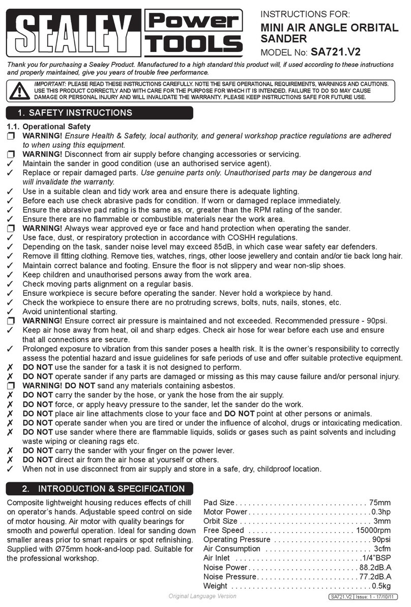 Sealey SA721 User manual