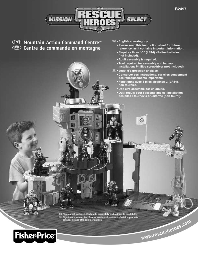 Fisher-Price Rescue Heroes Mission Select Mountain Action Command... User manual
