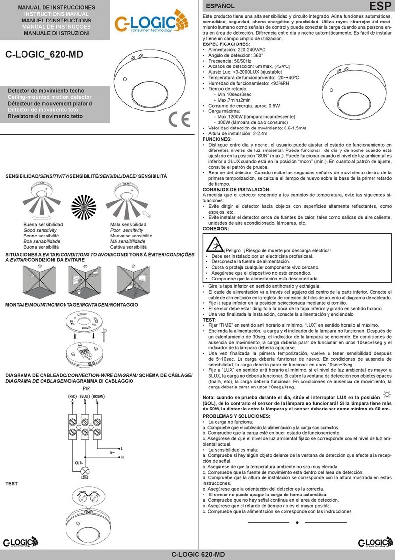 C-LOGIC 620-MD instruction manual