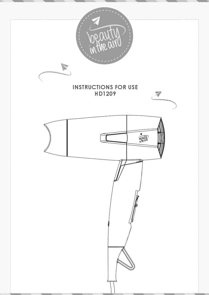 abc beauty in the air HD1209 Instructions for use