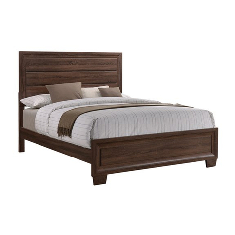 Living Spaces BRANDON QN HEADBOARD STORAGE CHARCOL User manual