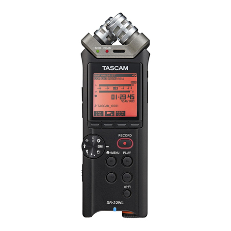 Tascam DR-22WL User manual