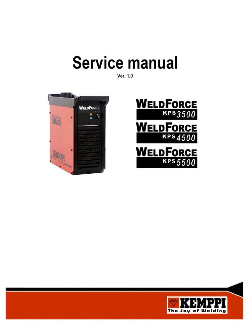 Kemppi WELDFORCE KPS 3500 User manual Kemppi WELDFORCE KPS 3500 User manual