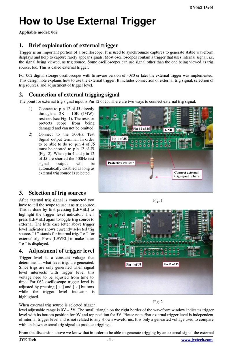 JYE Tech 062 Operating instructions