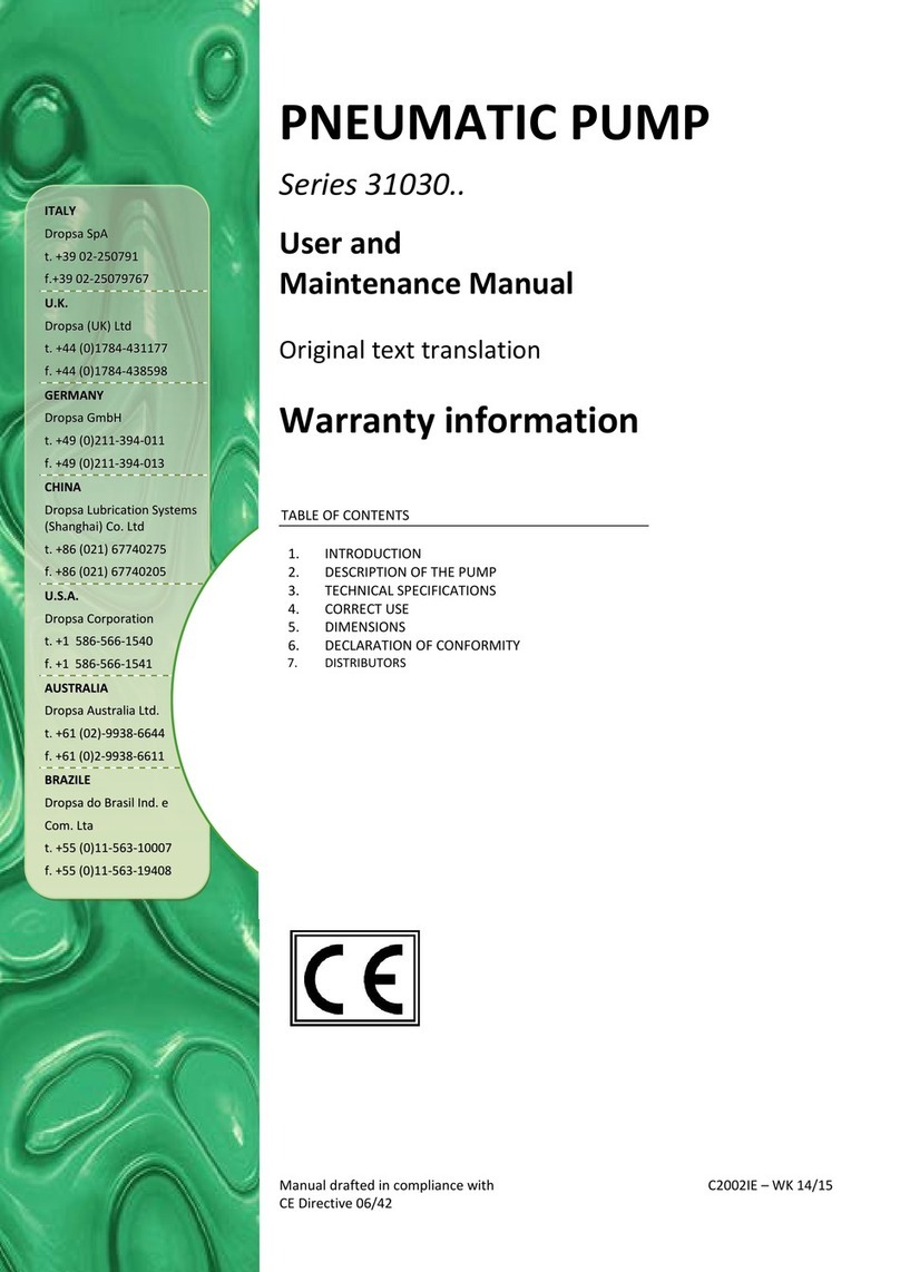 DROPSA 31030 Series Operating instructions