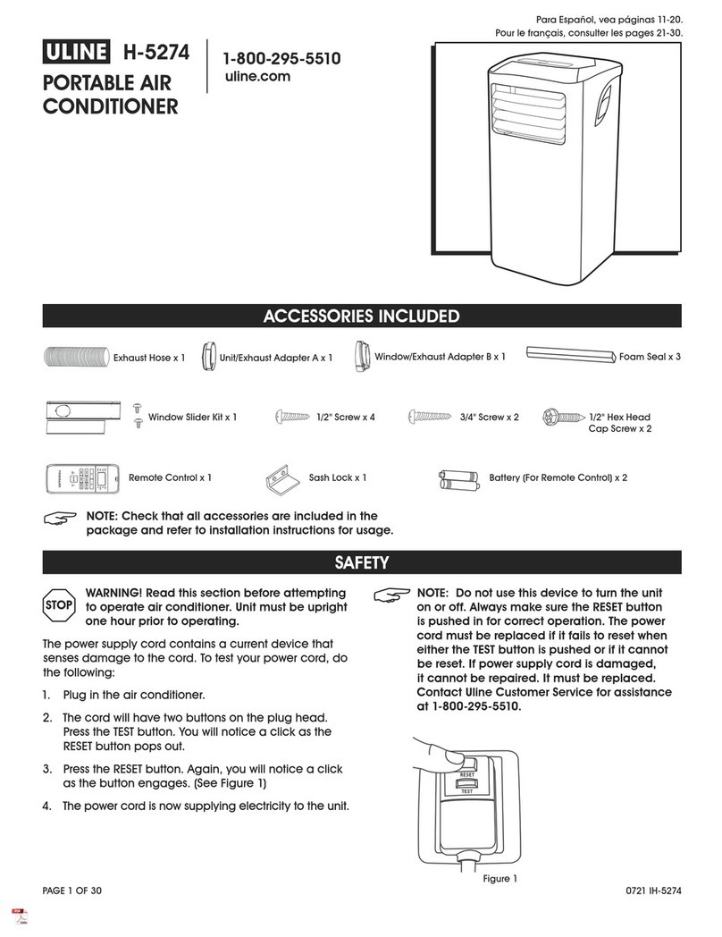 U-Line H-5274 User manual