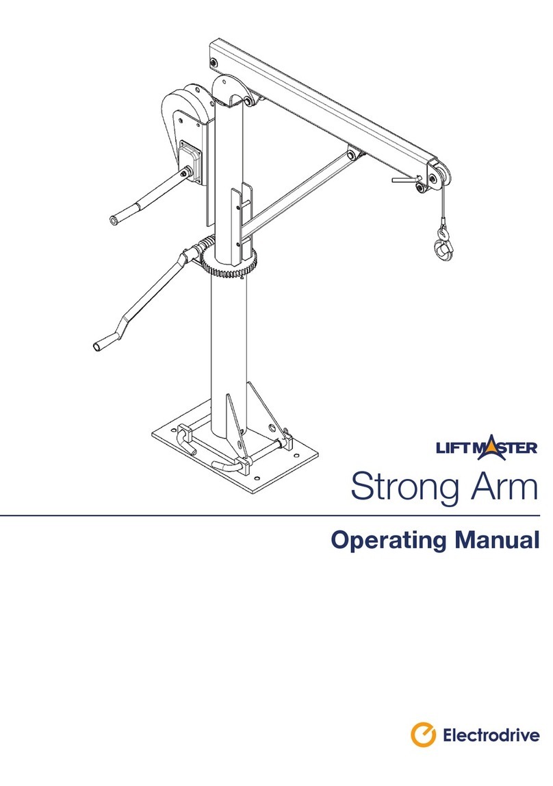 ELECTRODRIVE Liftmaster Strong Arm operating manual