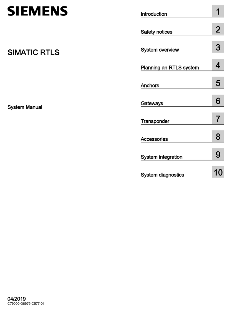 Siemens SIMATIC RTLS User guide