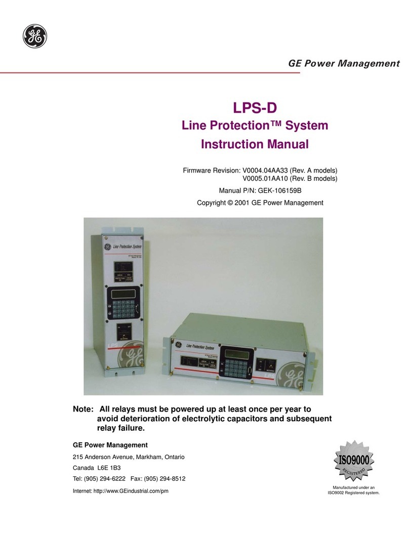 GE LPS-D User manual