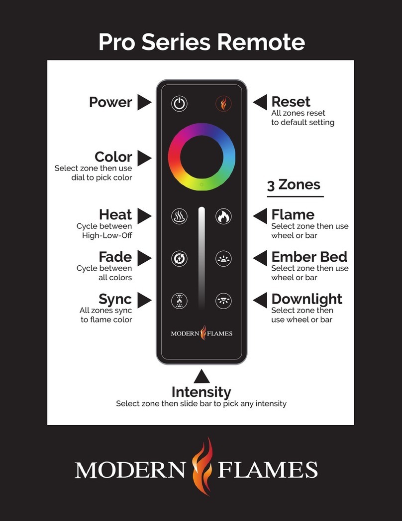 Modern Flames Pro Series User manual