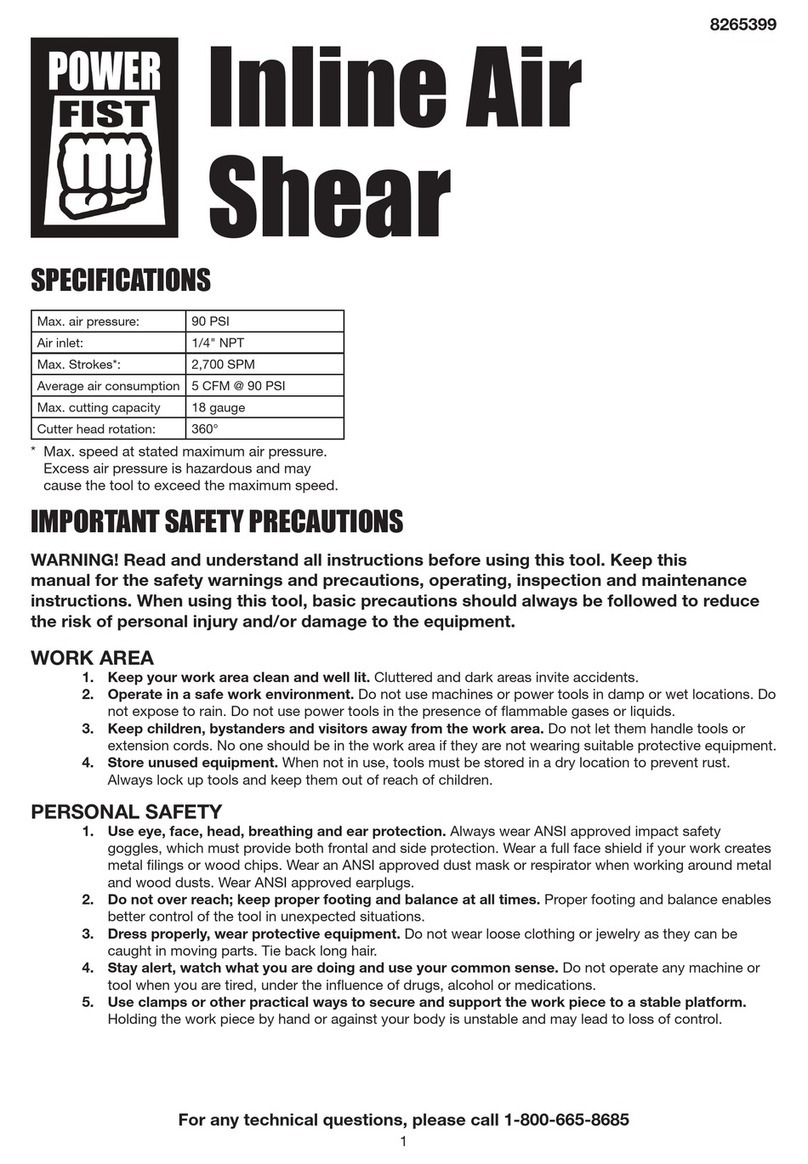 Power Fist 8265399 User and maintenance instructions