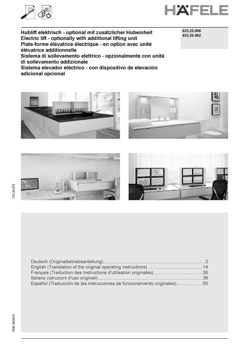 Häfele 633.25.006 Quick guide