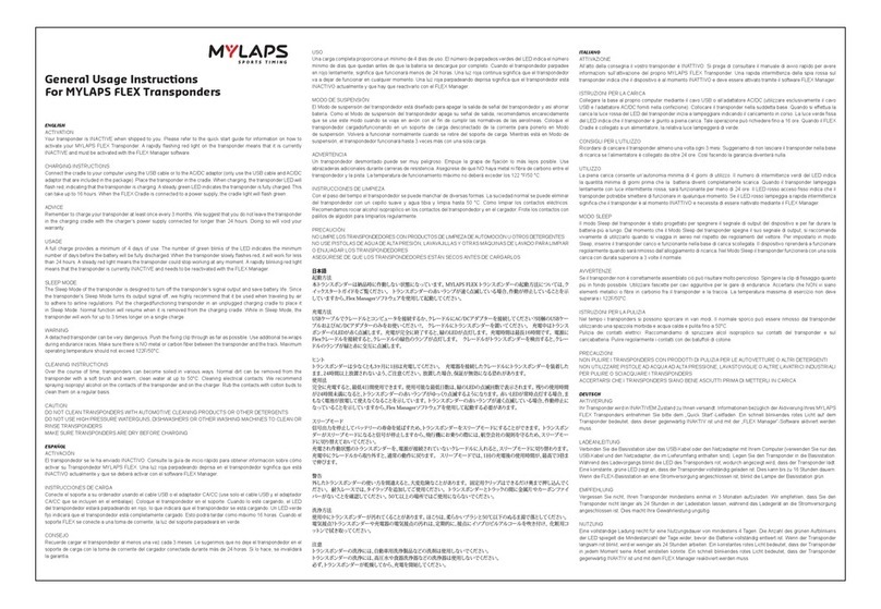 Mylaps FLEX Parts list manual