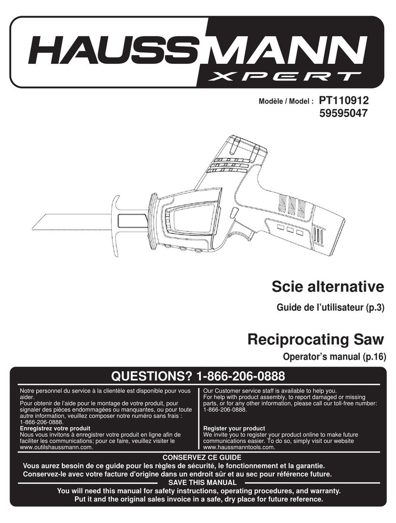 Haussmann Xpert PT110912 Operator's manual