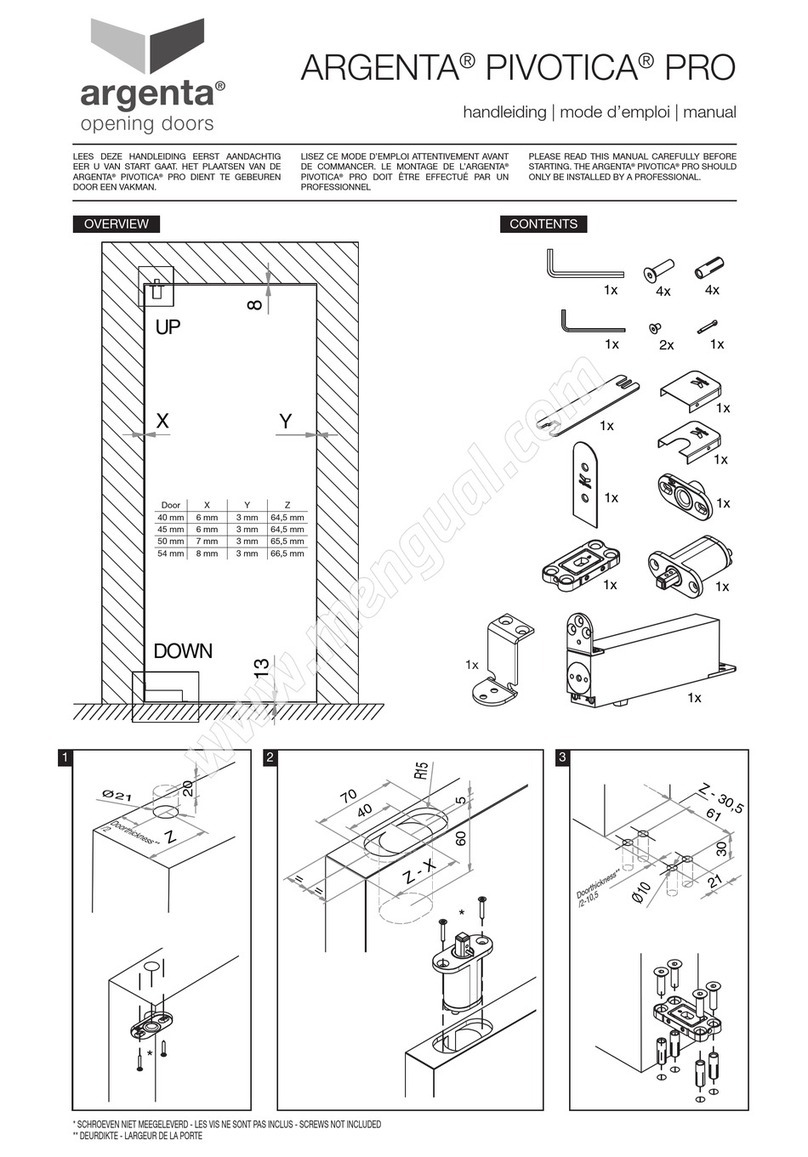 argenta PIVOTICA PRO User manual