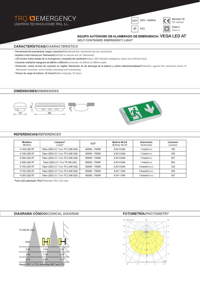 TRQ V-100 LED AT quick start guide