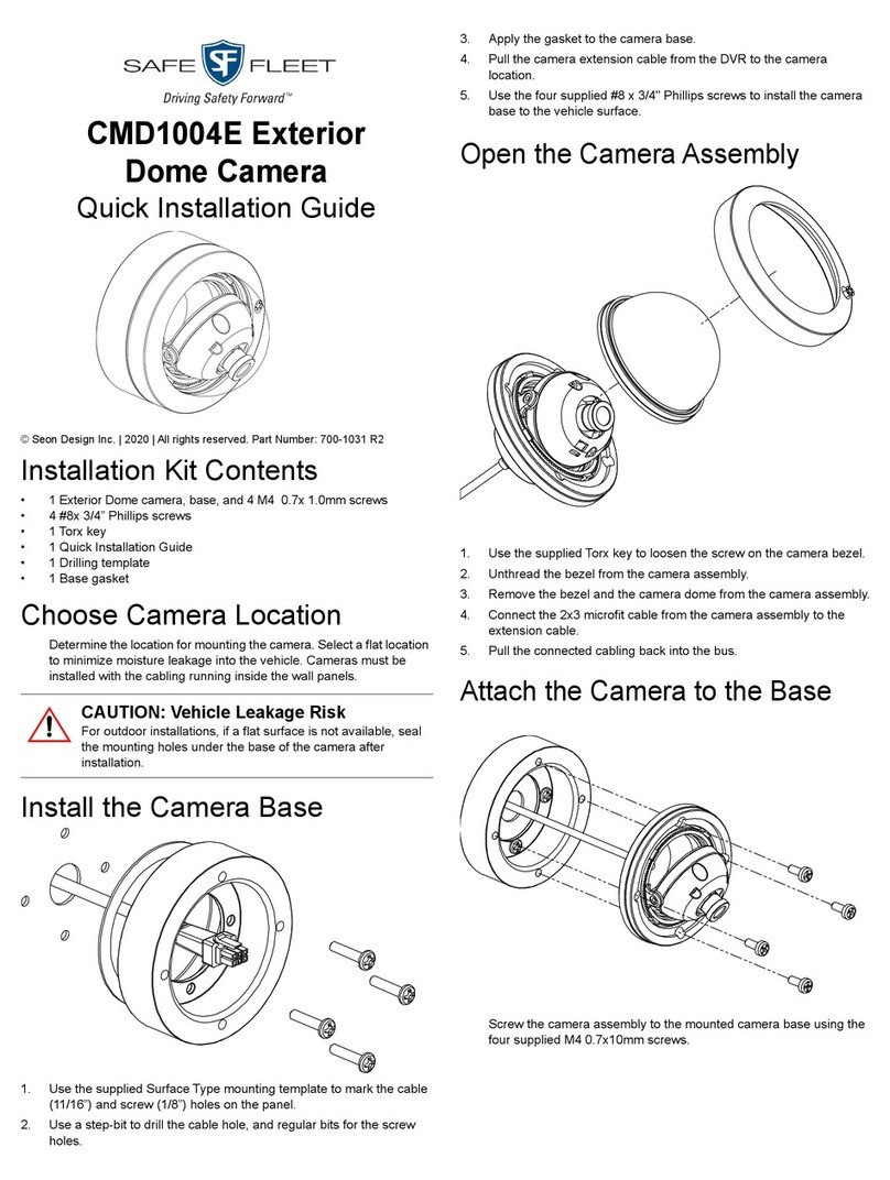 Safe Fleet CMD1004E Quick installation guide