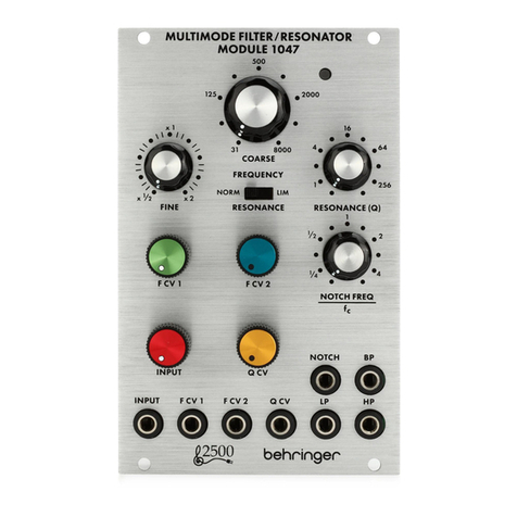 Behringer 1047 User manual