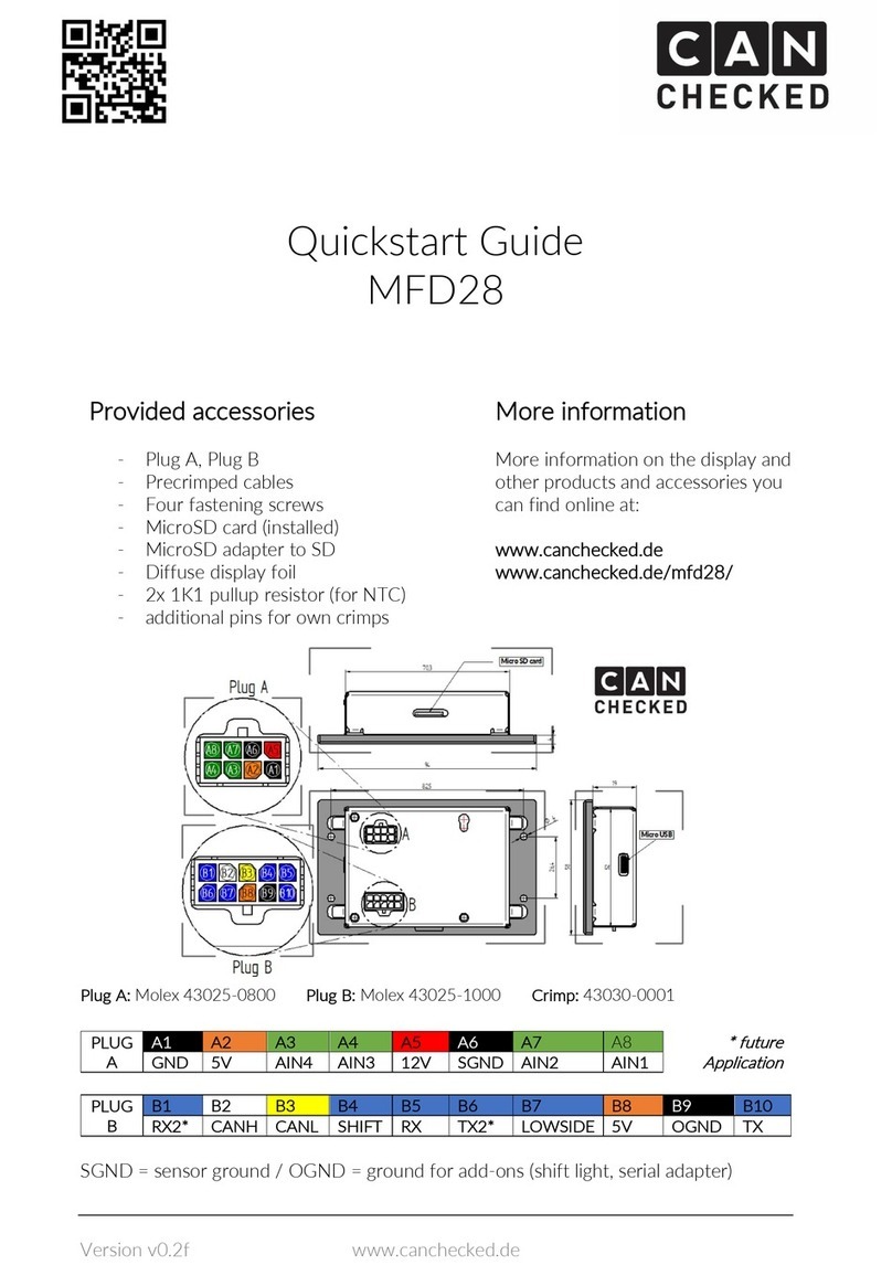 CANchecked MFD28 quick start guide CANchecked MFD28 quick start guide