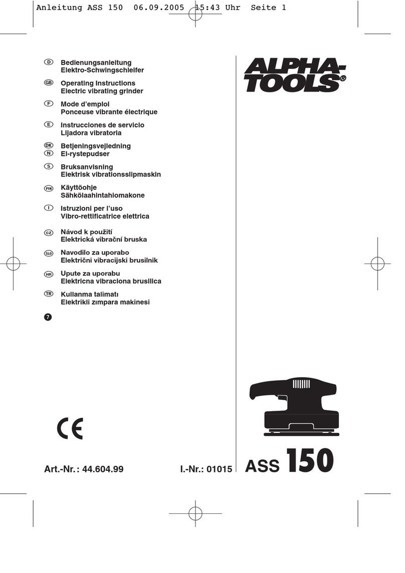 Alpha tools ASS150 User manual
