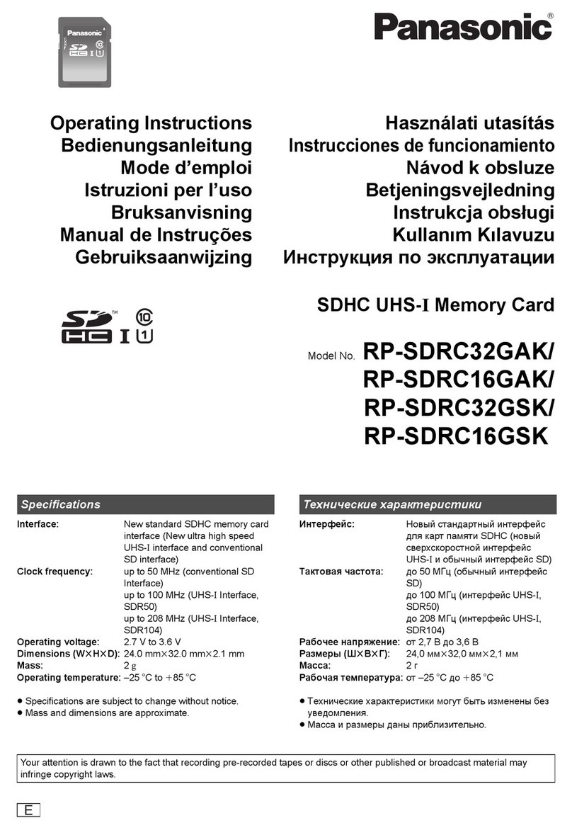 Panasonic RP-SDRC32GAK operating instructions
