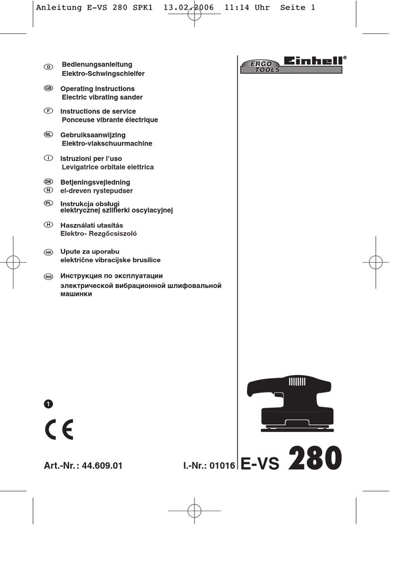EINHELL ERGO TOOLS E-VS 280 operating instructions