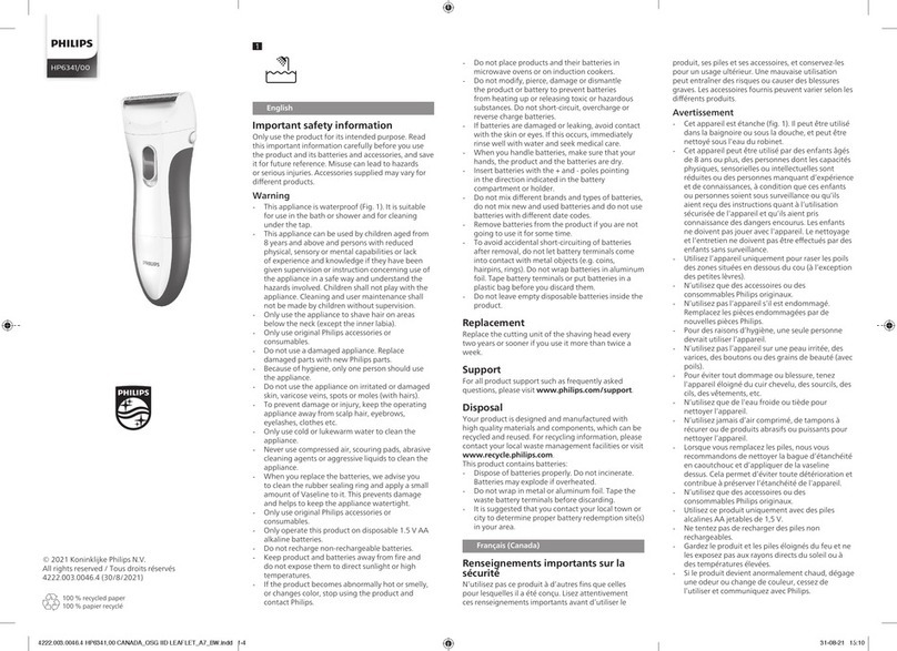 Philips HP6341/00 User manual Philips HP6341/00 User manual