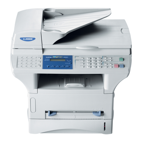 Brother MFC9800 - MFC 9800 B/W Laser User manual